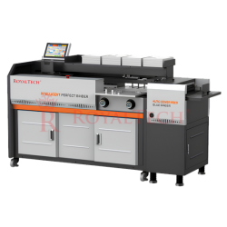 SEMI AUTO PERFECT BINDING MACHINE (SIDE GLUE + AUTO FEEDING + CREASING) - RTH10F (A4)